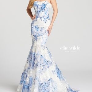 NWT Ellie Wilde Mon Cheri EW118111 Sz 6 Royal Blue